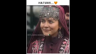 Hatuns... of Ertugrul & Kurulus Osman drama 😍 All beautiful girl in Ertugrul family