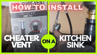 How to Install a Kitchen Sink Drain with a Cheater Vent. Don't use the Cheater Vent Instructions