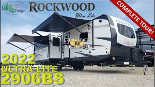 OPENING THE NEW 2022 FOREST RIVER ROCKWOOD SIGNATURE ULTRA LITE 2906BS