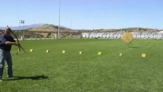 Lajos Kassai Fast Archery practice