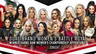 Batalla Real Femenino oportunidad por el Campeonato Femenino de Raw - WWE Raw 12/10/2020 (Español)