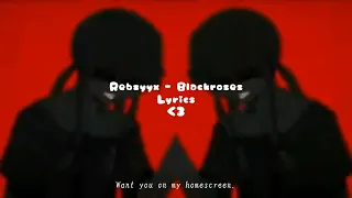Blackroses 🌹 -  Rebzyxx (LYRICS) || Ohsaurae椅委ぁ