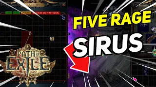 FIVE RAGE AT SIRUS | Daily Path of Exile Highlights