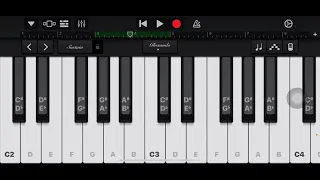 Happy Birthday song in piano || Garageband ||