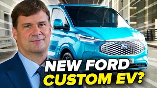 The New Ford E Transit Custom Electric Van