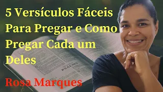 5 VERSÍCULOS BÍBLICOS FÁCEIS PARA PREGAR E COMO PREGAR CADA UM DELES | Por: @RosaMarques