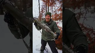 Found DANGEROUS ROCKET LAUNCHER in the Forest #snowfinds #icefinds