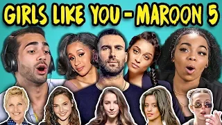 ADULTS REACT TO GIRLS LIKE YOU - MAROON 5 (Ft. Cardi B)