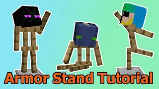 ARMOR STAND BOOK TUTORIAL - Beginners guide - Minecraft 1.15