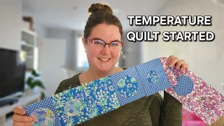 TEMPERATURE QUILT UPDATE | Week one | Hand piecing