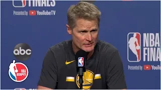 Steve Kerr proud of Warriors for Game 5 win, crushed about Kevin Durant injury | 2019 NBA Finals