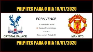 PALPITES DE FUTEBOL PARA O DIA 16 07 2020  • PALPITES DE FUTEBOL PARA HOJE 16/07/2020