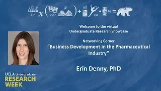 Networking Corner with Erin Denny, PhD: “Business Development in the Pharmaceutical Industry”