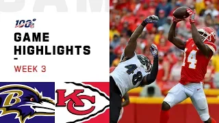 Ravens vs. Chiefs Week 3 Highlights | NFL 2019