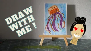 How to draw a jellyfish - for beginners