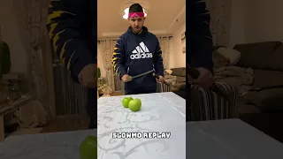 OMG! Ninja Trick to CUT an Apple! 😱 #shorts