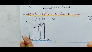 Class 12 Maths ||Exercise 7.8 Introduction | Definite  Integral as a limit if a sum | NCERT Class 12