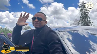 Otile Brian Arrives in his new Range Rover At Brian Chira Burial