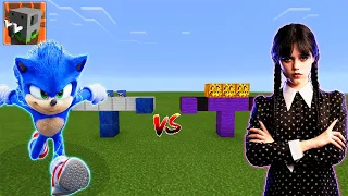 SONIC 2 vs Wednesday Addams in CRAFTSMAN