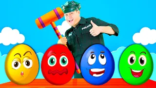 Surprise Eggs Kids Songs | 5 Color Eggs | + More Kids Songs And Nursery Rhymes | DoReMi