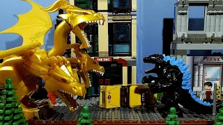 Godzilla VS King Ghidorah LEGO Stop Motion