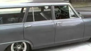 nova wagon 1963 walk around v8 powered