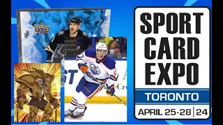 CRAZY SCORE AT THE TORONTO SPORTS CARD EXPO!! - 2022-23 Upper Deck Ice Hobby Box + Expo Pickups