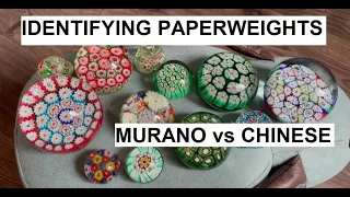 How to ID Paperweights 2- Murano vs Chinese Millefiori