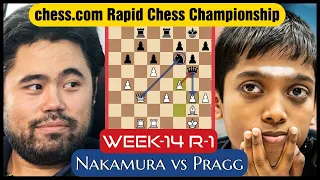 Nakamura Traps Pragg's Knight | Hikaru vs Praggnanandhaa | 2022 Chess.com Rapid Chess Championship