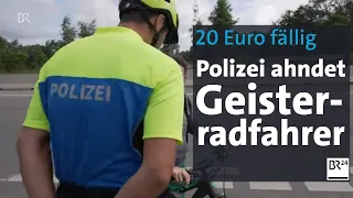 "Macht dann 20 Euro": Polizei Augsburg bittet Geister-Radfahrer zur Kasse | Abendschau | BR24