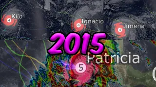 (REUPLOAD) 2015 Pacific Hurricane Season Animation