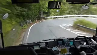 Worlds Most Epic/Crazy Bus Ride, Bus Drifting Down Mountain Road In Hong Kong! Legendary Bus Driver!