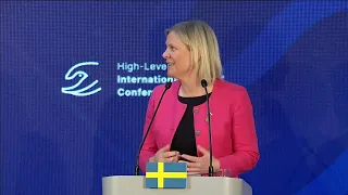 Magdalena Andersson and Polish PM hold International Donors Conference For Ukraine! #Sweden