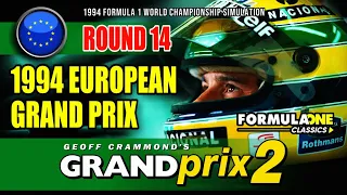 Grand Prix 2 Virtual Season | Round 14 1994 European Grand Prix