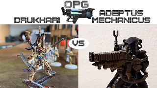 9th Edition Battle Report | S2E2 | Drukhari vs New Adeptus Mechanicus | GT Mission 12