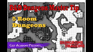 D&D DM Tip | 5 Room Dungeons | 1 Minute Dungeons & Dragons Tips