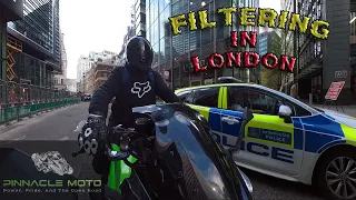 Riding Through London Traffic: Motorbike Filtering Vlog