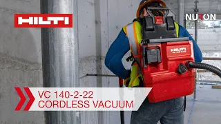 Hilti Nuron Cordless Vacuum VC 140-2-22 Features and Benefits