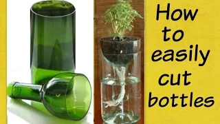 How to cut glass bottle easily at home | Bottle cutting tutorial