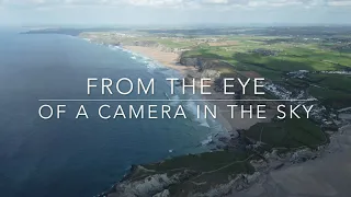 4K Cornwall DJI Mini 2 Drone - The Minack Theatre and a glassy Whipsderry Beach surf