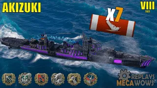 Destroyer Akizuki 7 Kills & 106k Damage | World of Warships Gameplay