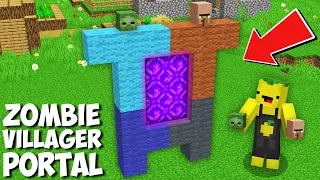 Where DOES THIS DOUBLE ZOMBIE VILLAGER PORTAL LEAD in Minecraft ? NEW SECRET PORTAL !