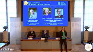 Announcement of the 2021 Sveriges Riksbank Prize in Economic Sciences in Memory of Alfred Nobel