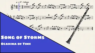 Song of Storms // The Legend of Zelda - Ocarina of Time // Bb Clarinet