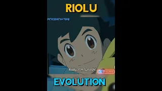 Riolu Evolution Ash Lucario Evolution #trending #short #pokemontime