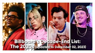 Billboard's 2020s Decade-End List (Updated to: 12/02/2023)