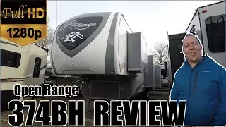 2018 Open Range 374BHS (RV REVIEW) Roamer - Highland Ridge - Bunk Bed 5th Wheel!