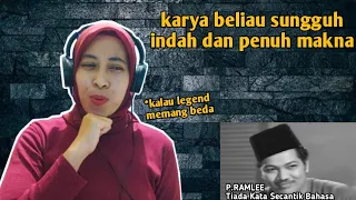 P.RAMLEE - TIADA KATA SECANTIK BAHASA | 🇮🇩 REACTION