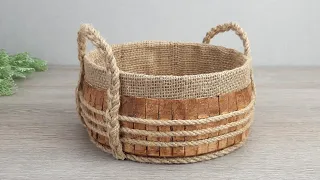 From Wooden Clothespins I made an Original BASKET with my own hands