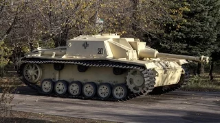 Поднятие немецкой САУ StuG 40